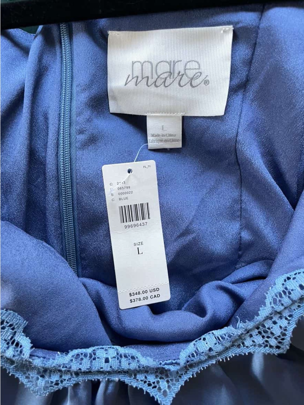 Mare Mare Anthropologie Puff-Sleeve Square-Neck Satin Maxi Dress - Picture 9 of 16